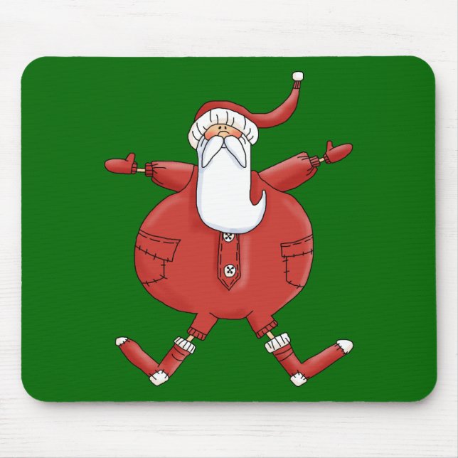 Jolly Santa T - Shirt und Geschenke Mousepad (Vorne)