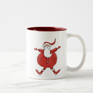 Jolly Santa T - Shirt und Geschenke Zweifarbige Tasse