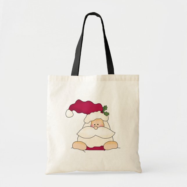 Jolly Santa Tshirts und Geschenke Tragetasche (Vorne)