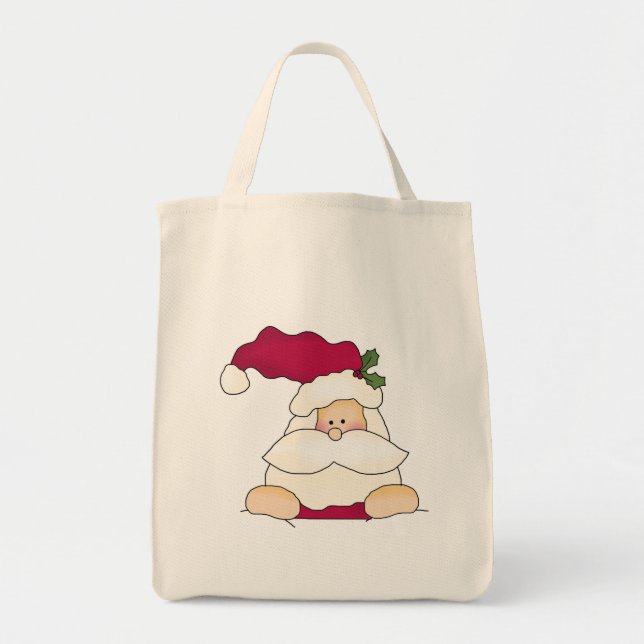 Jolly Santa Tshirts und Geschenke Tragetasche (Vorne)