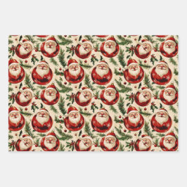 Jolly Santa's Festivals Ornaments Delight Geschenkpapier Set