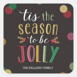Jolly Season Holiday Sticker oder Umschlag Aufkleb