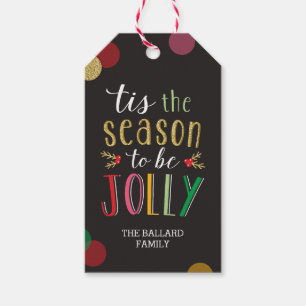 Jolly Season Weihnachts-Weihnachtsgeschenke Tags Geschenkanhänger