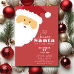 Jolly Secret Weihnachtsfest-Party Einladung<br><div class="desc">Feiern Sie die festliche Saison mit unserer charmanten Santa Claus Party Einladung, die dazu konzipiert ist, den perfekten Set für Ihre Ansammlung zu schaffen. Diese Einladung enthält eine wunderbare Illustration des Weihnachtsmannes, in der Gäste zum Vergnügen des Secret Santa-Geschenkes eingeladen werden. Mit seinen lebendigen Farben und seinem skurrilen Design, erweckt...</div>