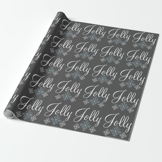 Jolly Snowflake Wrapping Paper Geschenkpapier (Ungerollt)