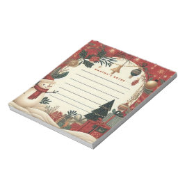 Jolly Snowman Christmas Notizblock