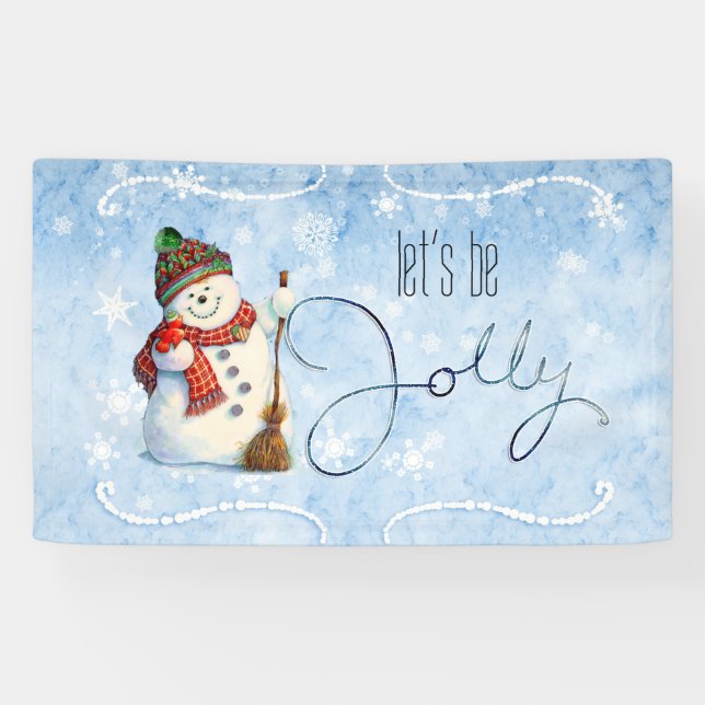 Jolly Snowman ID841 Banner (Horizontal)
