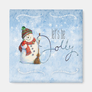 Jolly Snowman ID841 Magnet