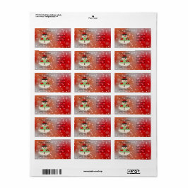 Jolly Snowman Snowy Dreams Adressaufkleber