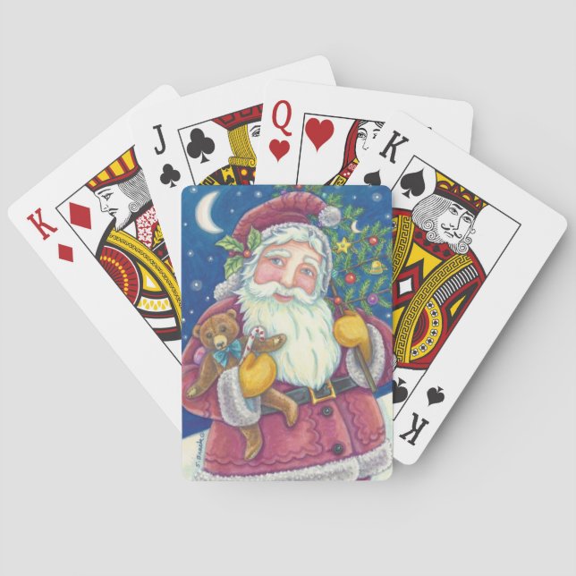 JOLLY ST. NICK Weihnachts DECK BICYCLE POKER CARDS Spielkarten (Rückseite)