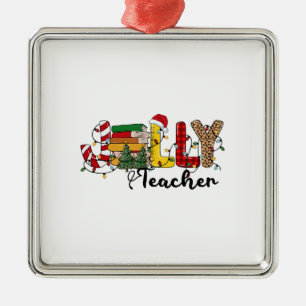 Jolly Teacher Ornament Aus Metall