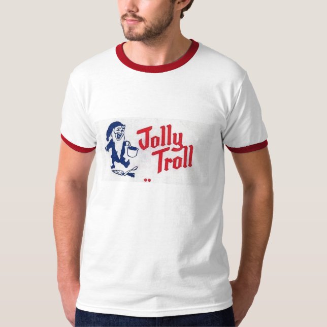 Jolly Troll Vintag Ringer T - Shirt (Vorderseite)