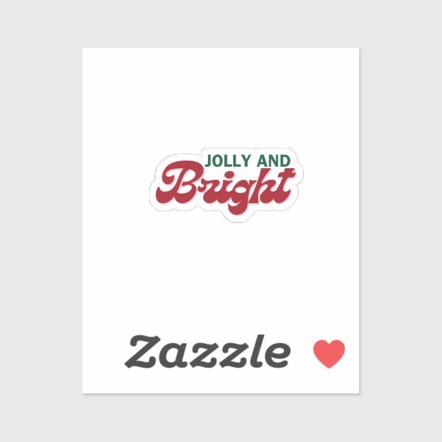 Jolly und Bright Holiday Sticker (Blatt)