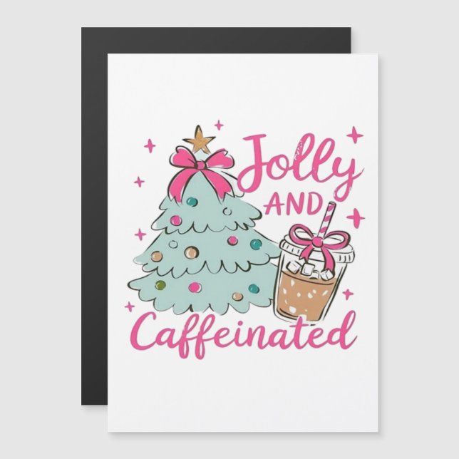 Jolly und Caffeinated Magneteinladung (Vorne/Hinten)