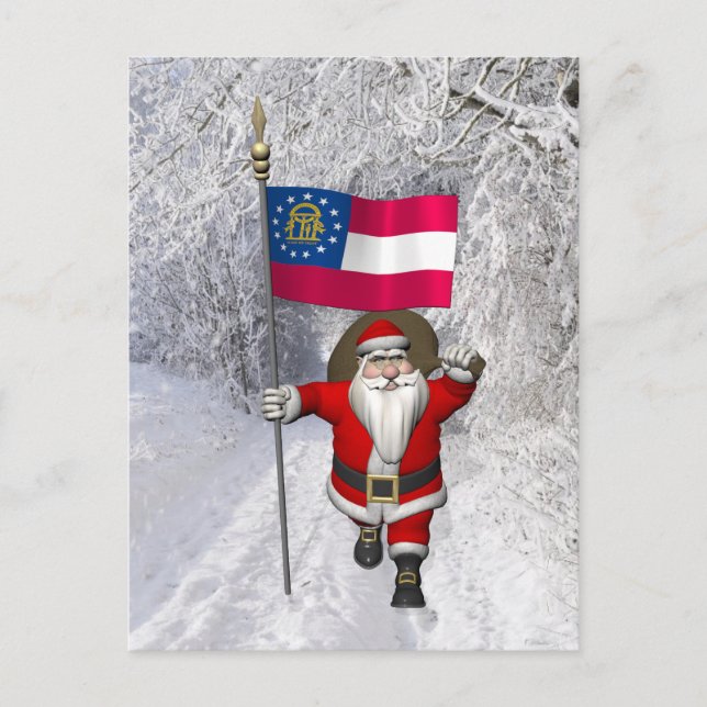 Jolly Vater Weihnachten mit dem Ende Georgiens (Vorderseite)