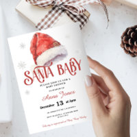 Jolly Weihnachtsmannmütze Baby Shower