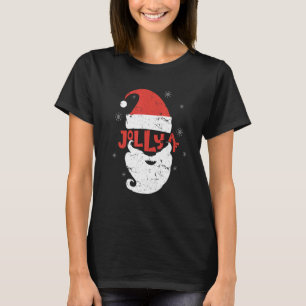 Jolly Weihnachtsmannmütze Beard Af Snowflakes Merr T-Shirt