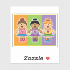 JollyKins Ballerina Trio Aufkleber