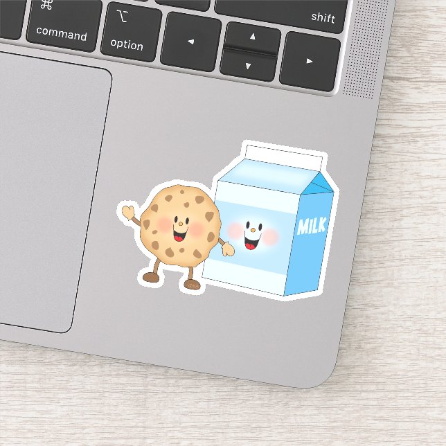 JollyKins Cookies und Milch Aufkleber (Detail)