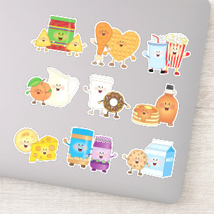 JollyKins Feinschmecker Friends (Set von 9 Jahren) Aufkleber