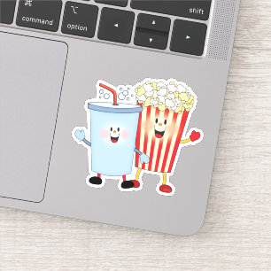 JollyKins Popcorn und Soda Pop Aufkleber