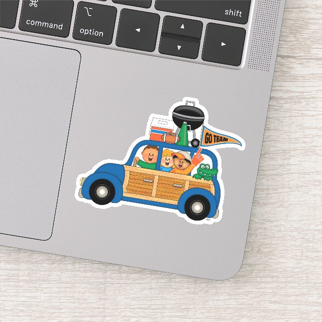 JollyKins Schwanz-Gators Aufkleber (Detail)