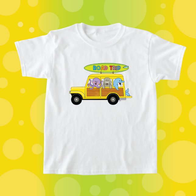 JollyKins Surfing Woody Road Trip T-Shirt (Von Creator hochgeladen)