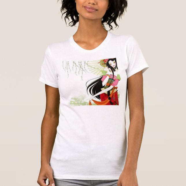 JoLove entwirft Geisha-Mädchen T T-Shirt (Vorderseite)