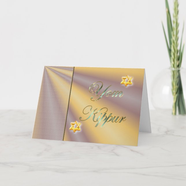 Jom Kippur jüdischer Feiertags-fastender Karte (Vorderseite)