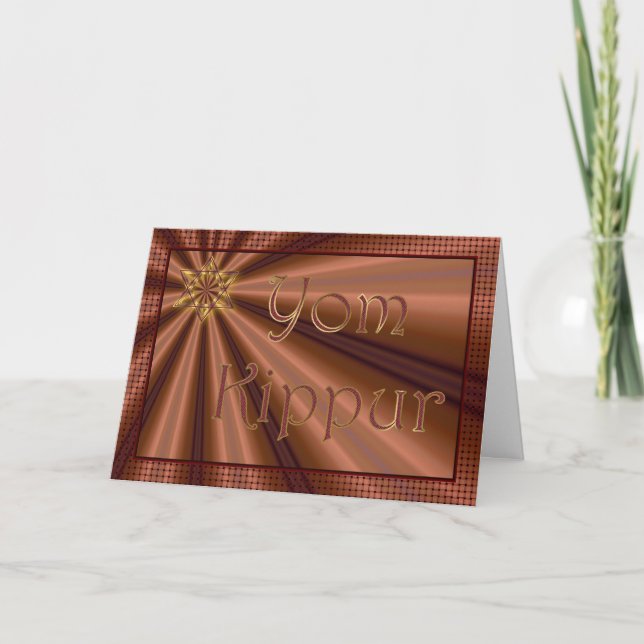Jom Kippur jüdischer Feiertags-fastender Karte (Vorderseite)