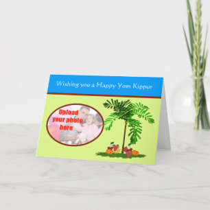 Jom Kippur-jüdisches Foto Karte