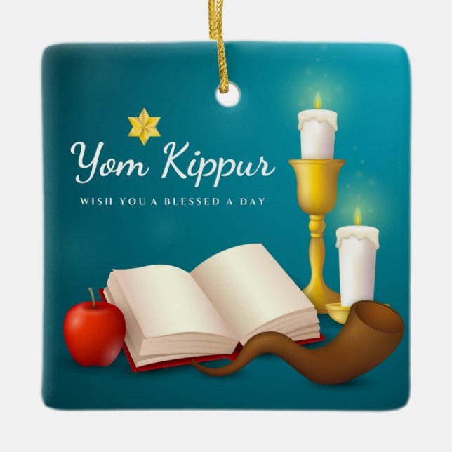 Jom Kippur-Keramik Keramikornament (Vorderseite)