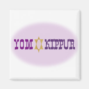 Jom Kippur & Star - Magnet
