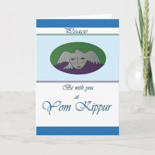 Jom Kippur Tauben-Gesichts-Gruß-Karte Karte
