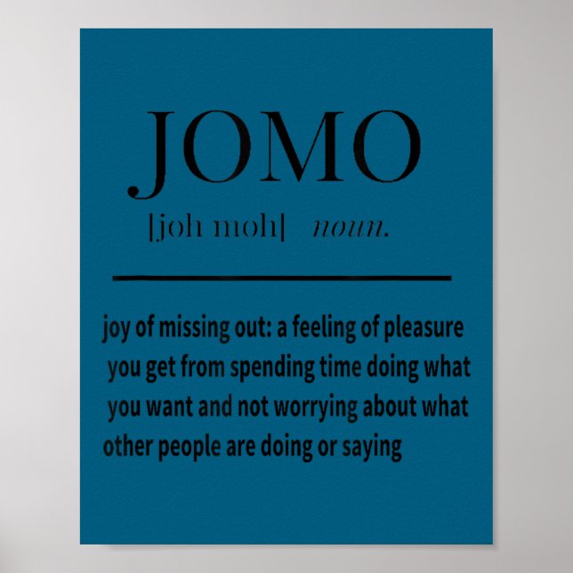 Jomo Daily Motivational &amp; Insrational Shirt  Poster (Vorne)