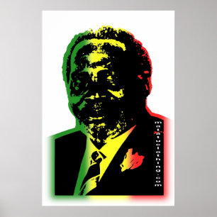 Jomo kenyatta gefürchtetes Farbposter Poster