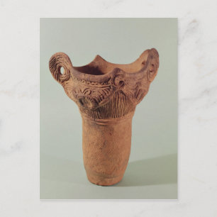 Jomon Vase aus der Provinz Kanto Postkarte