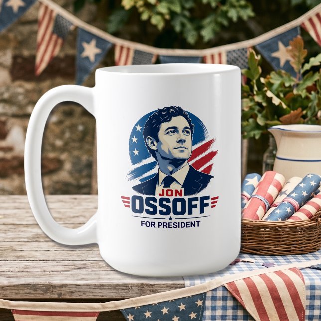 Jon Ossoff für Präsident 2028   Kaffeetasse (Von Creator hochgeladen)