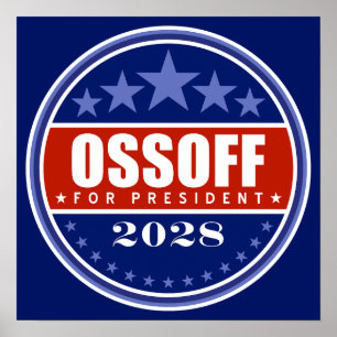 Jon Ossoff für Präsident 2028 Poster