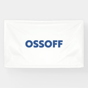 Jon Ossoff Georgia Senat Absturz blau weiß Banner