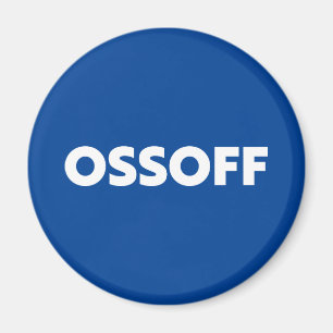 Jon Ossoff Georgia Senat Absturz blau weiß Magnet