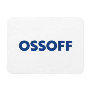 Jon Ossoff Georgia Senat Absturz blau weiß Magnet