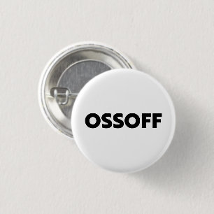 Jon Ossoff Georgia Senat Absturz Schwarz-weiß Button