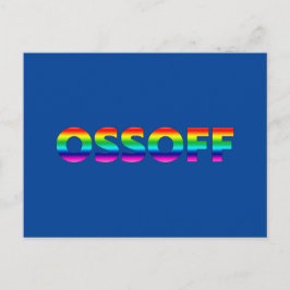 Jon Ossoff Georgia Senat Runoff Stolz blau Postkarte