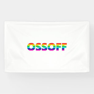 Jon Ossoff Georgia Senat Runoff Stolz lgbtq lgbt Banner