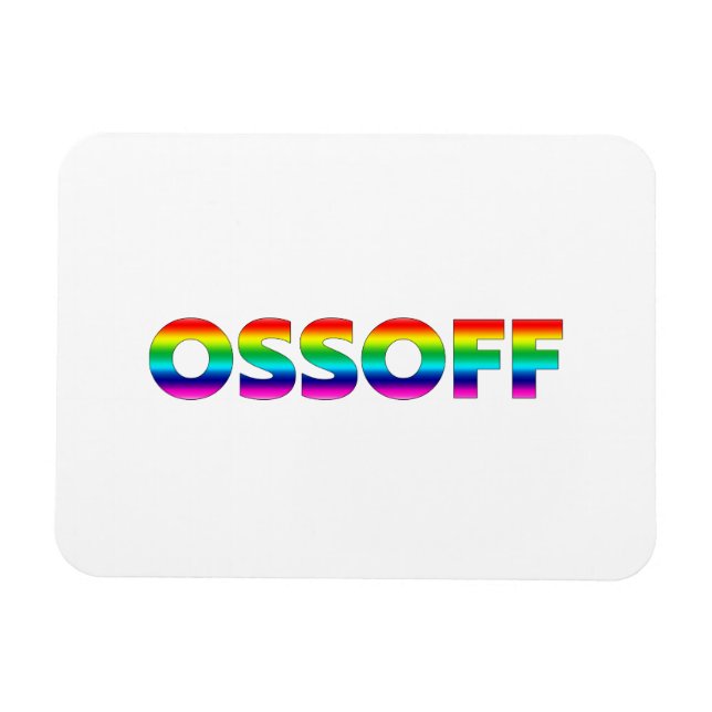 Jon Ossoff Georgia Senat Runoff Stolz lgbtq lgbt Magnet (Horizontal)
