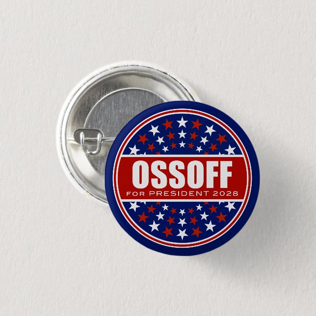 Jon Ossoff Präsident 2028 Button (Vorne & Hinten)