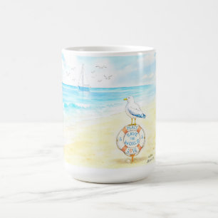 Jon Seagull - Frieden & Liebe retten die Welt Kaffeetasse