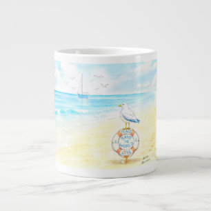 Jon Seagull - Frieden und Liebe retten die Welt Jumbo-Tasse