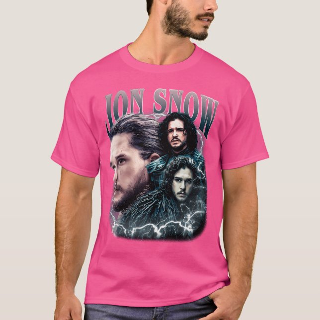 Jon Snow Vintag Style T-Shirt (Vorderseite)